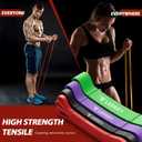 LEEKEY Resistance Bands for Working Out, Exercise Bands with Door Anchor,Pull Up Assistance Bands for Men and Women- Strength Bands for Fitness Training, Physical Therapy,Home Workouts