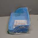 Rabbit Litter Box for Cage, Bunny Potty Trainer Corner Guinea Pig Plastic Square Grate Toilet, Pet Bedding Litter Box for Small Animal Ferret Hamster Hedgehog (Blue)