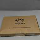 PHOEPET No Pull Dog Harness Medium Reflective Front Clip Vest with Handle, Adjustable 2 Metal Rings 3 Buckles,[Easy to Put on & Take Off](M, Orange)