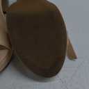 Platform Heels for Women 4-Inch Ankle Strap Open Toe Sandals Wedding Party Dress Shoes Wide Feet Friendly (8.5 Wide, Nude)