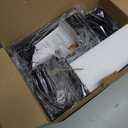 Consumest Corner Shower Caddy Standing - 3-Tier Stainless Steel Shower Organizer with Soap Holder and 4 Hooks, Large Capacity Corner Shelf Stand for Bathroom, Rest Room, Black