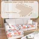 Couch Covers for Sectional L Shaped Sofa Cover with 2 Seat Cushion Cover-Print L-Shape Sofa Slipcovers,Washable 2 Seat l Shaped Couch Cover,Elastic Furniture Protector for Pets,Kid,Living Room