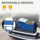DWVO Ice Chest with Wheels,Portable 80 Quart Rolling Cooler with Handle