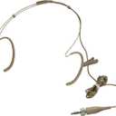 HEIMU Double Earhook Headset Boom Omni-Directional Microphone (for Sennheiser Type 3.5mm Plug Skin）