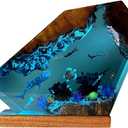 Resin Ocean lamp, epoxy Resin Bedside lamp, Ocean lamp, Ocean Themed Perspective Painting, Diver Night Light, Men's Office Decoration, Bedroom Decoration (8 * 5in)