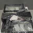 Dusk to Dawn Porch Lights with GFCI Outlets Waterproof Outdoor Wall Lights Exterior Lighting Fixtures Modern Outside Lights Wall Mount for House Patio Garage,Black,11.8''H, 2 PC