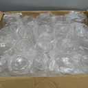 Goodluck 40 PCS Diamond Stemless Plastic Wine Whiskey Glasses, 12 Oz Disposable Cocktail Glasses, Suitable for Weddings, Birthday Parties, Family Gatherings, Bars, etc Gold rimmed cups