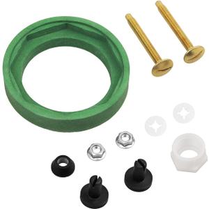 3'' Toilet Tank to Bowl Coupling Kit, Fits for American Standard Champion 4 Toilet Parts AS738756-0070A, Includes Gasket, Bolts and Other Essential Parts for Most 3 Inch Flush Valve Opening Tanks