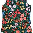 KYKU Women's Tank Top Summer Sleeveless T Shirt Casual V Neck Curved Hem Blouses Size S