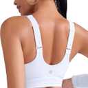 RUNNING GIRL Adjustable Straps High Impact Sports Bra for Women,High Support Workout Sports Bras with Sewn in Pads, Size L