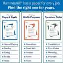 Hammermill Printer Paper, Premium Laser Print 24 lb, 8.5 x 14-1 Ream (500 Sheets) - 98 Bright, Made in the USA, 104612