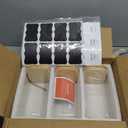 ComSaf 1.4 Qt Glass Storage Containers with Lids, Glass Jars with Lids, Clear Food Storage Jar, Square Canister Set of 3, Pantry Organizers and Storage for Flour Oat Pasta Tea Cookie Coffee Bean