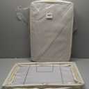 iwill CREATE PRO Pack of 2, Collapsible Rigid Storage Baskets for Underbed Organizer, Good for Clothing, Shoes, Bedding in Wardrobe, College Dormitory, Apartment Shelves Use, Beige (27.5*15.7*7")