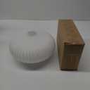 Large Milk Glass Ceiling Light Mid Century Modern Semi Flush Mount Ceiling Light Fixture Farmhouse Black Ceiling Lights for Closet Hallway Bathroom