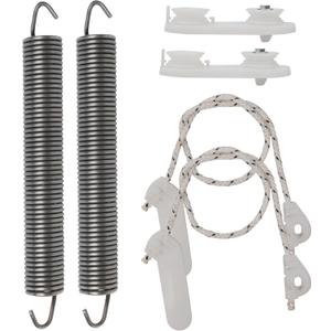 BlueStars 8194001 & 8270020 Dishwasher Door Balance Link Kit & Door Spring - Compatible with Kenmore Whirlpool KitchenAid Dishwashers - Replaces 1059756 8194001VP 8270018 AP3775412 PS972325