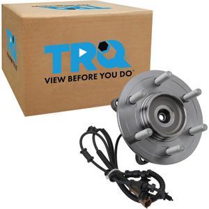 TRQ Front Driver or Passenger Side Wheel Bearing and Hub Assembly Compatible with 2021-2024 Ford F-150 4WD