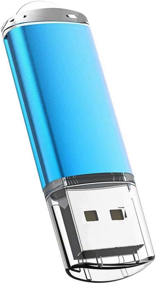 USB Flash Drive 32GB, Maspen Thumb Drive 2.0 High Speed Memory Stick Jump/ Zip/ Pen Drive,Blue,32 GB