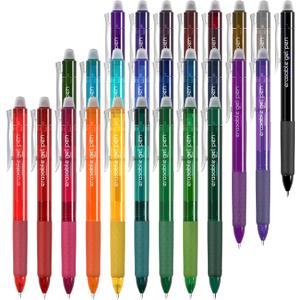 Vanstek 26 Colors Erasable Gel Pens, Retractable Erasable Pens Clicker, Fine Point(0.7), Make Mistakes Disappear, Premium Comfort Grip for Drawing Writing Planner and School Supplies
