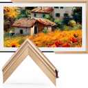 TV Frames 55" Deco Only for Samsung The Frame TVs, Alloy Bezel Modern & Minimalist Styles, Easy Installation, Interchangeable Bezels for Home Decor (Fits 2021-2026 Frame TVs)