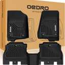OEDRO Floor Mats Fit for 2018-2024 Jeep Wrangler JL Unlimited 4-Door, Unique Black TPE All-Weather Guard Wrangler JL Floor Liners