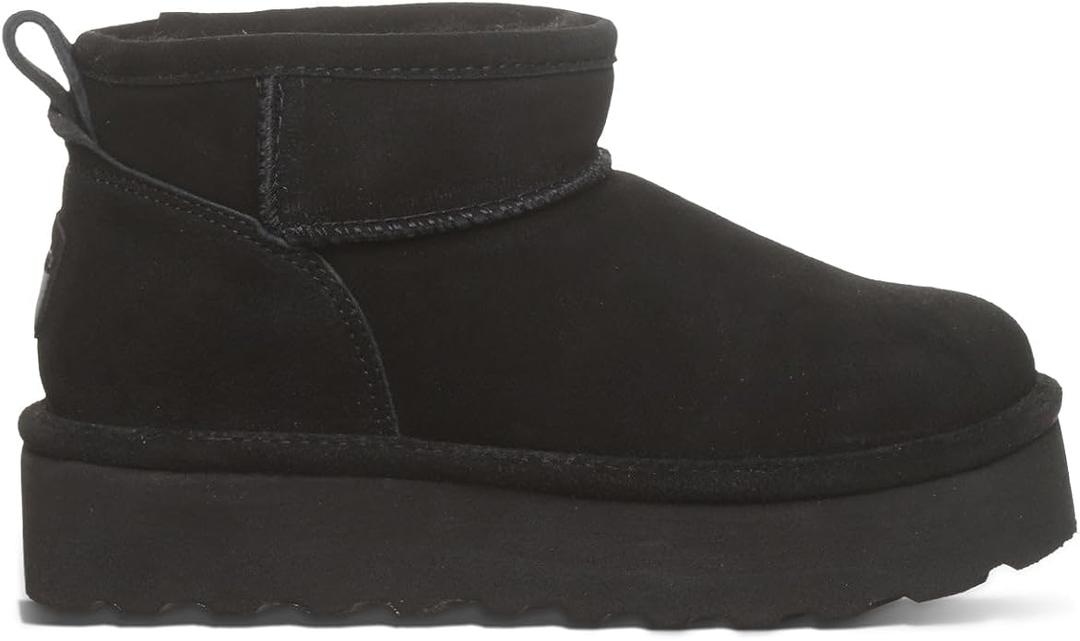 BEARPAW Retro Shorty Boots for Women | Comfortable Warm Wool Lining | Women's Winter Boots |Black, Size 11