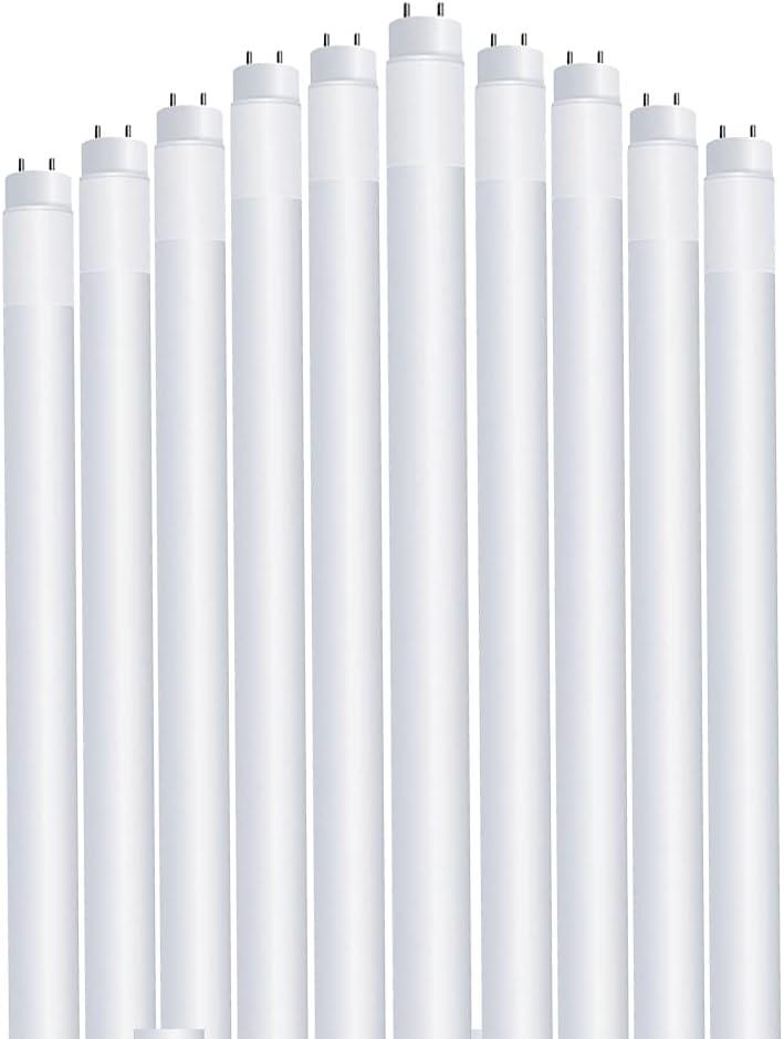 Feit Electric 4 Ft. 40W Equivalent (20W), Daylight 5000K, T12 Direct Replacement Linear LED Tube Light Bulb, T1248/850/LEDG2/2/5, 10 Count