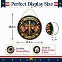 250th Anniversary Door Sign - 1776-2026 USA Semiquincentennial Patriotic Wreath, 4th of July Wooden Door Hanger, Independence Day Wall Decor for Home Front Porch Outdoor Hanging Ornament - D08