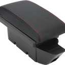 Qqmora Large Capacity USB Port Car Armrest Storage Box for 2012-2020 FR S FRS GT86, Center Console Organizer with Black Red Line to Relieve Arm Fatigue