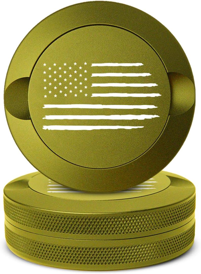 Premium Zyn Metal Can - Waterproof, Moisture & Odor Proof - Metal Zyn Container - Dip Can, Zyn Tin, Zyn Holder with Knurled Edges, Aluminum Zyn Can & Organizer