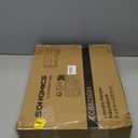 SONGMICS Laundry Hamper with Lids, Laundry Basket with 2 Compartments, 39 Gal. (150 L), Removable Liner Bag, for Laundry Room, Bedroom, Living Room, Slate Gray and Light Bamboo ULCB523G01