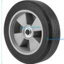 2 Pack 8 Inch Solid Rubber Replacement Wheels, Flat Free Hand Truck Tires with 5/8" Axle, Hand Truck Replacement Wheels for Cart, Wagons, Wheelbarrow, Dolly, Trolley, 330 lbs Max Load