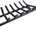 Fireplace Log Grate 30 inch 7 Bar Fire Grates Heavy Duty 3/4” Wide Solid Steel Indoor Chimney Hearth Outdoor Fire Place Kindling Tool Pit Wrought Iron Wood Stove Firewood Burning Rack Holder