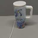 Sea Turtle Gifts - 24 oz Tumbler with Handle and Straw, Insulated Stainless Steel Cup, Leakproof, Blue Ocean Animal Lover Turtle Design Travel Mug for Women Fits Car Cup Holders, Keeps Drinks Cold/Hot