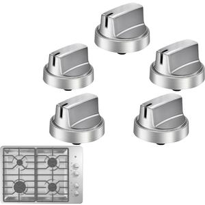 Upgraded WB03X29300 Gas Stove Knobs Replacements for GE Range, Surface Burner Control Knob for GE Profile Cooktop JGP3030SL1SS JGP5530SL1SS, etc. Durable & Easy Installation, 5 Pack (Not Universal)