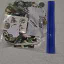122 PCS Army Party Favors, Military Camo Temporary Tattoos Slap Bracelets Keychains Stickers Badges Goodie Bags Soldiers Figures for Army Birthday Party Decorations Gifts for Kids Classroom Rewards