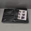 BEABOO Cup and Lid Holder, Disposable Paper Cup Dispenser with Coffee Pod Straw Storage Basket, 6-Compartment Countertop Coffee Cup Holder for Coffee Stations, Break Rooms, Living Rooms (Black)