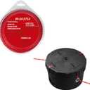 49-16-2714 Easy Load Trimmer Head Replacement for Milwau-kee M-18 String Trimmers & 49-16-2713 Trimmer Line for Milwau-kee Trimmer 2725-20 Weed Eater String -red 0.095-250ft