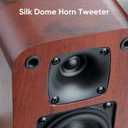 RIOWOIS Powered Bluetooth Bookshelf Speakers, 40W Record Player Speakers with 2.75 Inch Woofer, Stereo Speakers with Optical/AUX/TV-ARC Connection for Turntable, No Receiver or Amplifier Required.