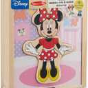Melissa & Doug Disney Minnie Mouse Dress-Up Puzzle, 18 Pieces Mix and Match Outfits, Sorting & Matching Toy with Storage Case, Educational Puzzle for Toddlers Ages 3+