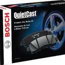 BOSCH BC1865 QuietCast Premium Ceramic Disc Brake Pad Set - Comaptible with Select Volvo C40 Recharge, S60, S90, V60, V60 Cross Country, V90, V90 Cross Country, XC40, XC40 Recharge, XC60, XC90; FRONT
