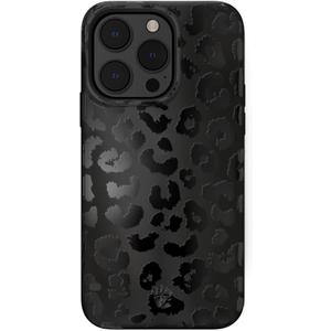 VELVET CAVIAR Black Leopard Cheetah Print Phone Case for iPhone 14 Pro - Compatible with MagSafe - 10ft Drop Tested