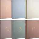 6 Pcs Aesthetic 3 Ring Binder Sturdy Cute Binder Decorative Fits 8.5 x 11 Inch Letter Sized Paper for Women Men School Office Home Supplies Work Organize Paperwork (Morandi Colors,1 Inch)