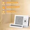 Room to Room Air Transfer Fan, Through Wall Exhaust Fan with Intelligent Programmed Air Exchange System, Hardwired, 3-Speed, In Wall Vent Fan with Temperature Sensor, 200CFM, RTR140