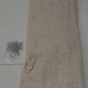 Joywell Sand Beige Linen Curtains 2 Panels Set Back Tab Farmhouse Curtains 96Inches Long Muslin Drop Cloth Semi Sheer Linen Drapes for Bedroom Living Room 52x96