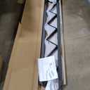 DIYHD Steel Stair Riser 6 Step Stair Stringer for Deck Height 50in,Powder Coated Black,MAX Load Capacity:500lbs,2pcs