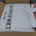 DOWNFORT Ultra-Soft Feather Down Fiber Comforter King Size, Luxurious Hotel Collection Fluffy Duvet Insert for All Season, High Fill Power, Fluffy and Cozy with Corner Tabs, White 106”X 90”