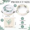 48 Pcs Wedding Tambourines Bulk for Adults, 6 Inch Wooden Handheld Drum with Metal Jingles Thank You Cards, Percussion Gift Musical Instrument for Church Bridal Shower Party Celebration
