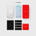 FLOLAB NanoArmour ONETIME MAX for iPhone 16 Plus Screen Protector: Clear Anti-Blue Light Screen Protector,Infinity Edge, Military-Grade Tempered Glass, Durable, Easy Install, Dust-Free