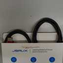 JSAUX 8K HDMI Cable 2.1 2 Pack 3ft, 48Gbps Ultra High Speed HDMI Cable Braided Cord (4K@144Hz, 4K@120Hz, 8K@60Hz) HDCP 2.2&2.3 HDR 10 eARC ARC, Compatible with Switch 2/PS5/Laptop/Monitor/HDTV/-Red