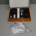 Oneisall Dog Clippers and Paw Trimmer Kit 2 in 1 Low Noise Cordless Dog Clippers for Grooming Pet Hair Trimmers for Small and Large Dogs, Cats Animals (Gold)